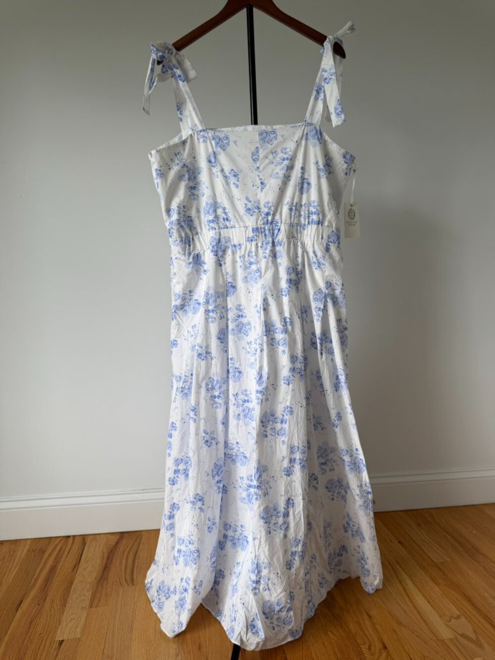 Hyacinth House Blue Chintz Teagan Midi Dress XXL NWT